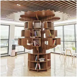 Giá sách lưu trữ mới nhất với bảo vệ môi trường chất lượng cao hình dạng cây Kid kệ sách thư viện trường kệ sách