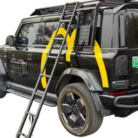 MASSAIT Haver Dog Dargo Raptor Plateforme de toit en alliage d'aluminium, échelle latérale, sacoche latérale pour petit sac d'école