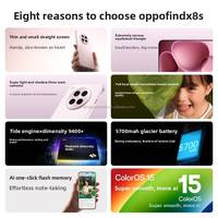 Nouveau pour Find X8s 5G Smartphone Octa Core AMOLED 6,32 pouces Écran 120Hz Dimensity 9400+ Batterie 5700mAh Android 15