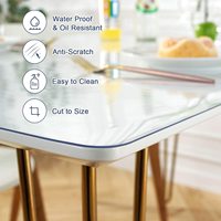 2025 vente chaude usine en gros articles ménagers 1.5mm protection en plastique étanche personnalisé restaurant tapis transparent