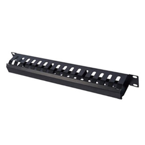 Système de gestion de câbles réseau en acier LIYUAN LY-CM-04-B 1U 19 pouces pour rack de serveur, montage horizontal, 16 emplacements plus grands pour câbles - Product Image 2