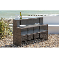 Meubles de jardin en rotin pour bar à cocktails, comptoir de piscine extérieure, table en rotin pour boîte de nuit de plage, armoire en rotin