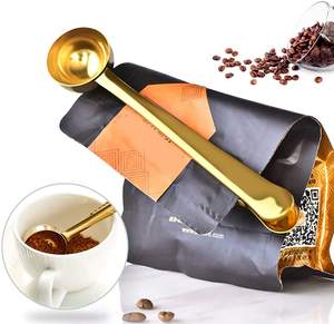 Sendok Takar Multifungsi untuk Kantong Makanan, Penjepit Mulut Kantong, Sendok Susu Bubuk, Sendok Kopi Stainless Steel - Product Image 5