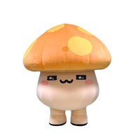 Super mignon événements géant gonflable marche dessin animé champignon modèle peluche gonflable dessin animé mascotte Costume