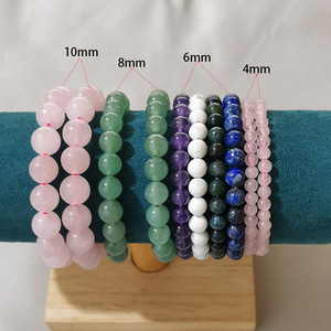 4mm Cristaux Guérison Véritable Pierre Améthyste Naturelle Bracelet Perlé Véritable Élastique Pierre Précieuse Stretch Pierre Perle Bracelet - Product Image 2