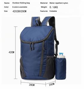 Customized LOGO <b>Foldable</b> Shoulder Bag Durable Large Capacity Collapsible Sports <b>Backpack</b> for Camping Casual Sports <b>Backpack</b> - Product Image 4