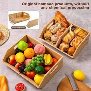 Pantry Organizers and Storage Potato and Onion Storage <b>Bin</b> Bamboo Storage <b>Bins</b> Countertop and Vegetable Storage - Product Image 5