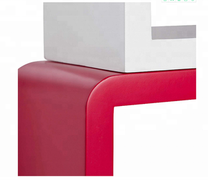 Estantes de Pared Flotantes en Forma de LOVE, Cubos Decorativos de MDF, Venta al Por Mayor de Fábrica, Personalizables - Product Image 4
