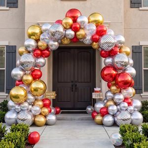 Ballons sphériques géants 4D en feuille d'aluminium écologiques de 50/60/70 pouces or/argent pour Noël, anniversaires, fêtes et grandes ouvertures en centre commercial (vente en gros) - Product Image 4