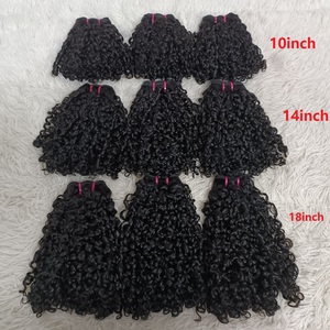 Letsfly – Lots <span class=keywords><strong>de</strong></span> Cheveux Bouclés Double Drawn 11A <span class=keywords><strong>de</strong></span> Haute Qualité, Extensions Pixie, Fumi Curl, Cheveux Humains Vierges Brésiliens, Livraison Rapide - Product Image 6