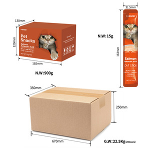 Fanenbei Pure English Cat Snacks Tiras de Nutrición de engorde para gatos adultos y gatitos Snacks para mascotas Crema para mascotas <span class=keywords><strong>Super</strong></span> descuento - Product Image 4