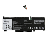 Batterie d'ordinateur portable rechargeable Li-polymère haute capacité BTY-M492 65Wh en stock pour MSI Pulse Gl66 GF66 GF76 GL76 MS-1581