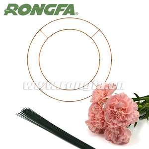 गोल आकार धातु तार पुष्पचक्र फ्रेम - Product Image 2