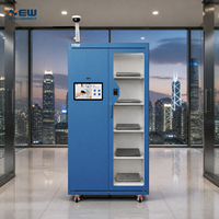 Armoire intelligente RFID pour l'entretien d'hélicoptères, double porte, contrôle des outils avec inventaire en temps réel et authentification biométrique