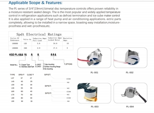 Termostato Bimetálico RETEKOOL Serie <span class=keywords><strong>ELTH</strong></span> para Refrigerador/Congelador 220-240V, Ecológico y de Alta Eficiencia, Repuesto - Product Image 2