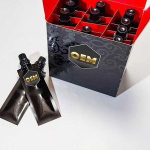 Cajas de Cartón Corrugado de Lujo <span class=keywords><strong>Vitamax</strong></span> Black Bull Honey de Alta Calidad para Empaque de Maca Honey, Tamaño Personalizado para Hombres Adultos VIP - Product Image 1
