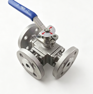Vannes à boisseau sphérique à trois voies en acier inoxydable à plateforme haute, manuel, OEM, pour le divertissement bidirectionnel / le commutation à deux positions, modèle Carp Journey - Product Image 2