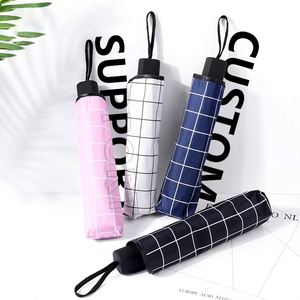 ร่มพับ 3 ตอน อัตโนมัติ ป้องกัน UV ลายสก็อต พกพาสะดวก กันลม สำหรับธุรกิจ ป้องกันฝนและแดด พร้อมโลโก้ ของขวัญทางธุรกิจ ผลิตตามสั่งจากโรงงาน - Product Image 4