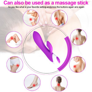 Vibrador de Conejo, Estimulador de Clítoris y Punto G, Motor Dual, Vibrador Femenino Impermeable con Carga USB, Juguete Sexual <span class=keywords><strong>para</strong></span> Mujeres y Parejas - Product Image 3