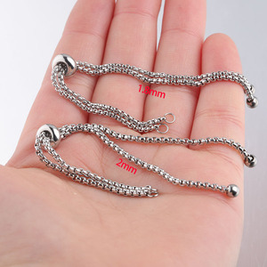 Catena Bolo Regolabile in Acciaio Inox per Creazione di Gioielli Fai-da-Te, Componenti per <span class=keywords><strong>Bracciali</strong></span> - Product Image 5