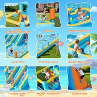 Château Gonflable Commercial Princesse avec Toboggan et Zone de Saut, Certifié CE, Idéal pour Location de Fêtes d'Enfants