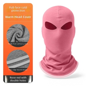 Masque de ski JX personnalisé avec logo imprimé, couleur unie, vierge, uni, pour le sport, le cyclisme, la moto, masque de ski <span class=keywords><strong>2</strong></span> trous, cagoule ninja, cagoule crâne - Product Image 2