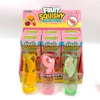 Vaseline Fruit Bar Squishy Moldable Slow Rise Transparent Jelly Fruit Strip Squeeze Toy Soft Stress Relief Fidget Wholesale