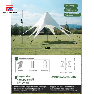 Tienda de campaña al aire libre Camping Montaña específica Tienda de base grande Individual Doble Triple <span class=keywords><strong>Peak</strong></span> Cloud Top Canopy - Product Image 5