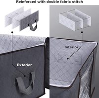 Organisateur de rangement de placard Cube, sacs de rangement divers pour vêtements avec grande fenêtre transparente