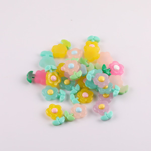 Adornos de Resina con Forma de Flor, 17x20mm, Plástico de Colores para Manualidades, Joyería, Fundas de Teléfono, Accesorios para el Cabello, Hebillas de Zapatos, Pegatinas - Product Image 2