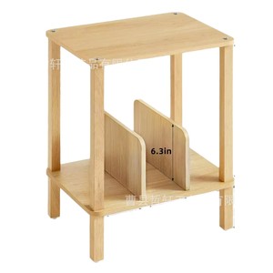 Wooden <b>Record</b> Shelf 2 Tier Storage For Vinyl Cd Dvd Magazine <b>Rack</b> - Product Image 5