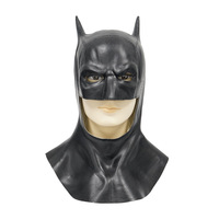 Masque en latex Batman DIY 28x42 cm en émulsion pour accessoires de costume de fête d'Halloween