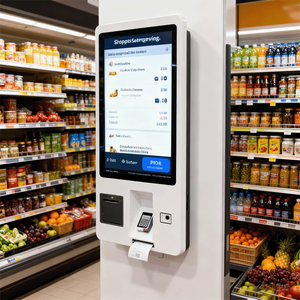 Quiosco de impresora térmica de autoservicio personalizado para restaurante, hostelería, pantalla táctil, pago, pedido, máquina de pago SDK - Product Image 6