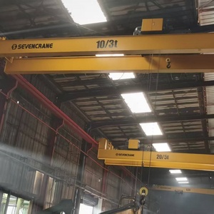 Various Mechanical Equipment Low Price Sevencrane Brand Single Girder European Type Overhead Crane Motor <b>Engine</b> Gear 20 Ton 18m - Product Image 6