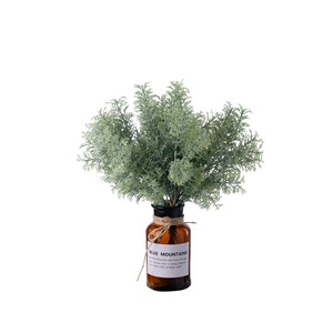 Bouquet de plantes vertes artificielles CallaFloral, vert foncé, plastique, décoration intérieure YC1077 - Product Image 5