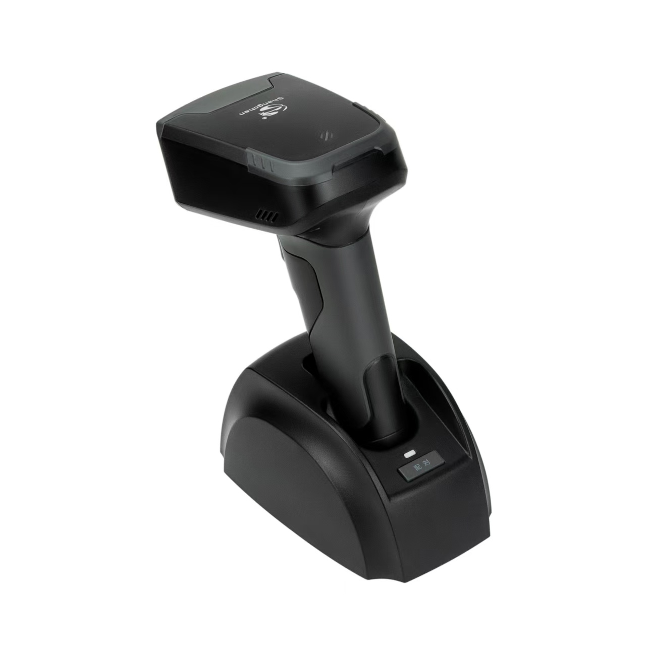 <strong>2026</strong> Latest Rugged <strong>Handheld</strong> 2D Wireless QR Barcode <strong>Scanner</strong> Long Transmission Vertical Base USB COM Interface in Stock