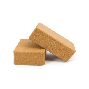 Blocs de yoga en liège naturel avec logo personnalisé, brique de yoga antidérapante haute densité, équipement de fitness robuste, support pour exercices de yoga - Product Image 2