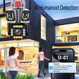 Fabrikgroßhandel 12MP 3-Linsen-Überwachungskamera mit Auto-Tracking, <span class=keywords><strong>2</strong></span>-Wege-Audio, Nachtsicht, Drahtlosem Netzwerk und PTZ-WLAN-Kamera - Product Image 4