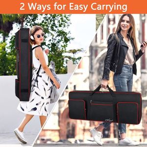 Échantillon gratuit étui pour clavier à 88 touches, tissu 600D durable, sac pour clavier à 88 touches poches supplémentaires housse de clavier étanche - Product Image 4