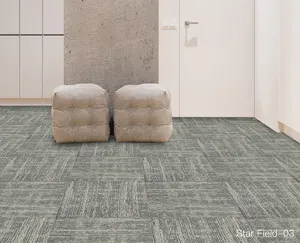 Polypropylen quadratische Teppich fliese für Gebäude Boden dekoration Teppich Teppich fliesen für Büro