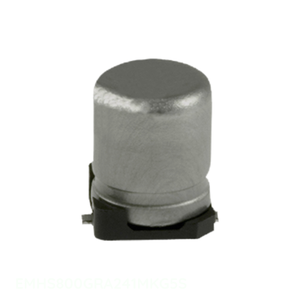 Distribuidor Autorizado EMHS800GRA241MKG5S Condensador de Superficie de Aluminio 240UF 20% 80V SMD 240 uF - Product Image 1