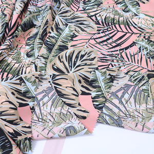 110GSM 45s rayonne personnalisé hawaïen imprimé rayonne challis tissu 100% viscose modal matériel tissu - Product Image 2