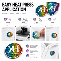 Etiquetas de Transferencia de Calor de Silicona con Logotipo en Relieve 3D, Resistentes a los Rayos UV y al Desgaste del Color, con Diseño Personalizado, para Parches de Ropa