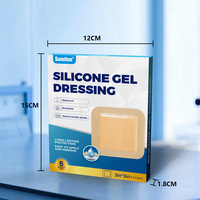 Pansement en gel de silicone de qualité médicale, patch en mousse absorbante certifié CE, absorption élevée des exsudats pour la cicatrisation des plaies chroniques et des escarres