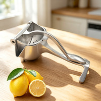 Presse-agrumes manuel en aluminium robuste, presse-agrumes à main en 2 parties pour les pommes, les oranges, les citrons et plus encore