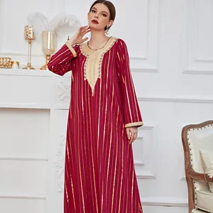 Abaya – Robe chinoise à manches longues pour femme, en Stock, vente en gros, 2022