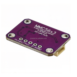 Isolateur bidirectionnel I2C compatible avec STEMMA <span class=keywords><strong>QT</strong></span>/Qwiic avec plaque de base violette - Magnétomètre à trois axes - MMC5603 - Product Image 2
