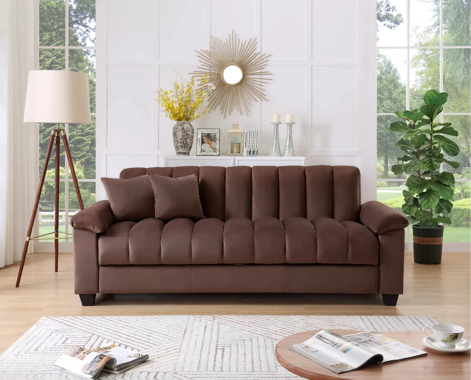 Fabriek Groothandel Woonkamer Meubels 3 Zits Sleeper Futon Sofa Cum Bed Vouwen Slaapbank Met Opslag