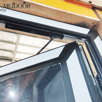Porte battante en aluminium et verre pour villa, projet résidentiel Meidoor 90, porte extérieure de patio, porte française