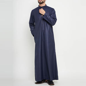 High Quality Traditional Muslim Jubba Robe Thobe for Men Casual Lightweight Anti-Wrinkle Breathable Floor Length Islamic - Product Image 2